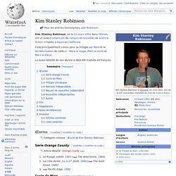 Biographie et Bibliographie de Kim Stanley Robinson - Wikipedia