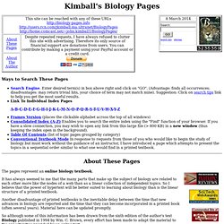 Kimball's Biology Pages