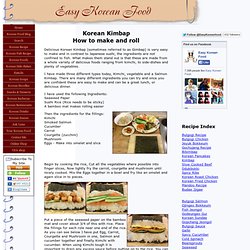 Kimbap: How to make and Roll Korean Kimbap