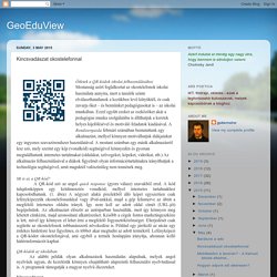 GeoEduView: Kincsvadászat okostelefonnal