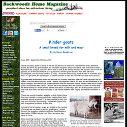Kinder Goats: A Small Breed For Milk & Meat