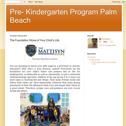Admission: Preschool Palm Beach Gardens, Fl.
