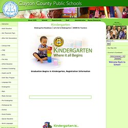 Kindergarten Information