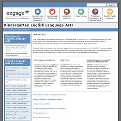Kindergarten English Language Arts