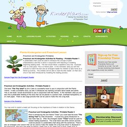 Plants Kindergarten and Preschool Lessons