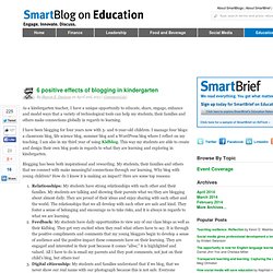 6 positive effects of blogging in kindergarten SmartBlogs