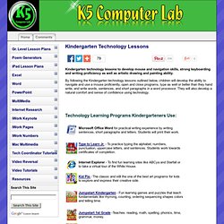 Kindergarten Technology Lessons K-5 Computer Lab