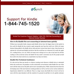 Kindle Fire Not Connecting to Internet 1-844-745-1520