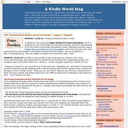 how to project gutenberg books to kindle fire