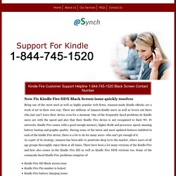 How to Fix Kindle Fire Black Screen/Support 1-844-745-1520 Number