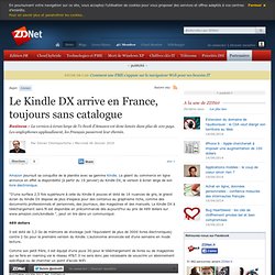 Le Kindle DX arrive en France, toujours sans catalogue