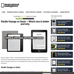 kindle voyage vs oasis