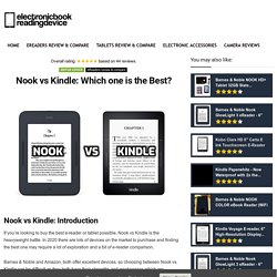 Nook vs Kindle: Which one is the Best? e-reader Device