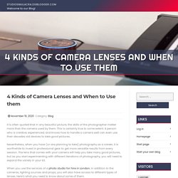 4 Kinds of Camera Lenses and When to Use them