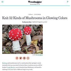 Knit 52 Kinds of Mushrooms in Glowing Colors
