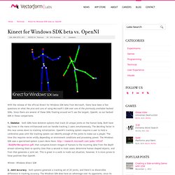 Kinect for Windows SDK beta vs. OpenNI