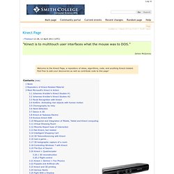 Kinect Page - CSclasswiki