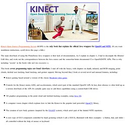 Kinect Open Source Programming Secrets