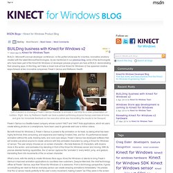 Kinect for Windows Blog