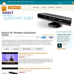 Kinect for Windows Quickstart Series