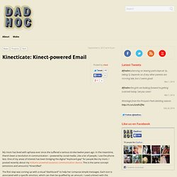 Kinect-powered Email 4 the disabled