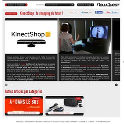 KinectShop : le shopping du futur ?