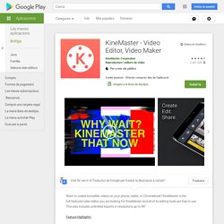 KineMaster - Video Editor, Video Maker - Aplicacions a Google Play