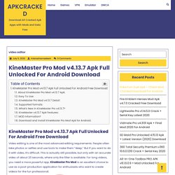 KineMaster Pro Mod v4.13.7 Apk Full Unlocked For Android Download