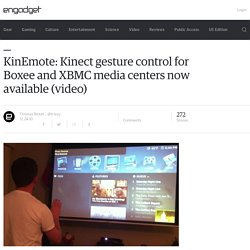 KinEmote: Kinect gesture control for Boxee and XBMC media centers now available (video)