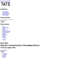 'Kinetic Construction (Standing Wave)', Naum Gabo