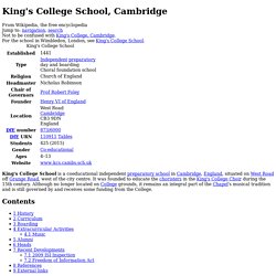 King's College School, Cambridge