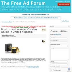 Buy Luxury Lavender Candles Online in United Kingdom
