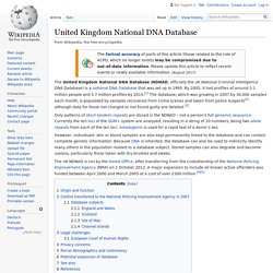 United Kingdom National DNA Database