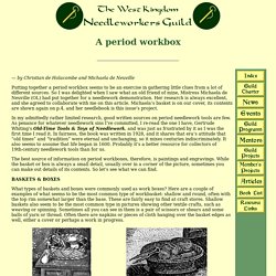 West Kingdom Needleworkers Guild: Articles