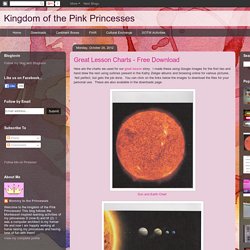 Kingdom of the Pink Princesses: Great Lesson Charts - Free Download