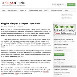 Kingpins of super: 20 largest super funds - SuperGuide.com.au