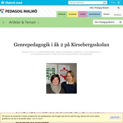 Genrepedagogik i åk 2 på Kirsebergsskolan