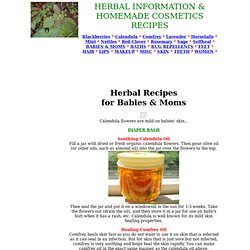 Kirsten Anderberg's Herbal Recipes for Babies & Moms