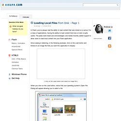 Loading Local Files from Disk, Page 1