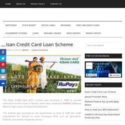 Kisan Credit Card Loan Scheme - Funds Instructor