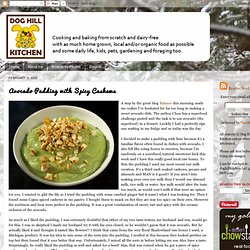 Dog Hill Kitchen: Avocado Pudding with Spicy Cashews