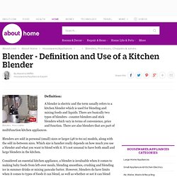 Kitchen Blender Definition