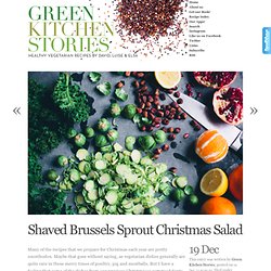 Shaved Brussels Sprout Christmas Salad