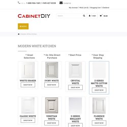 Modern White Kitchen, White Cabinets – Cabinet DIY