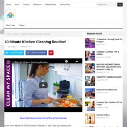 10 Minute Kitchen Cleaning Routine!