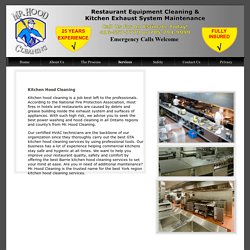 Best Kitchen Hood Exhaust Cleaning Service in Ontario