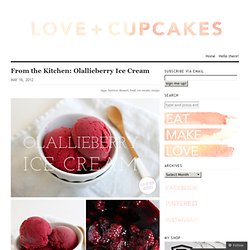From the Kitchen: Olallieberry Ice Cream « {love+cupcakes} Blog
