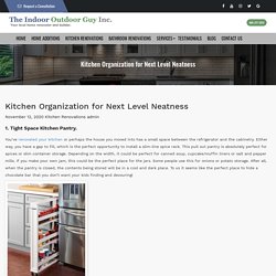 Kitchen Organization for Next Level Neatness