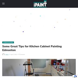 Kitchen Cabinet Painting in Edmonton by iPaint Painting