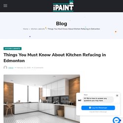 Kitchen Refacing in Edmonton by iPaint Painting